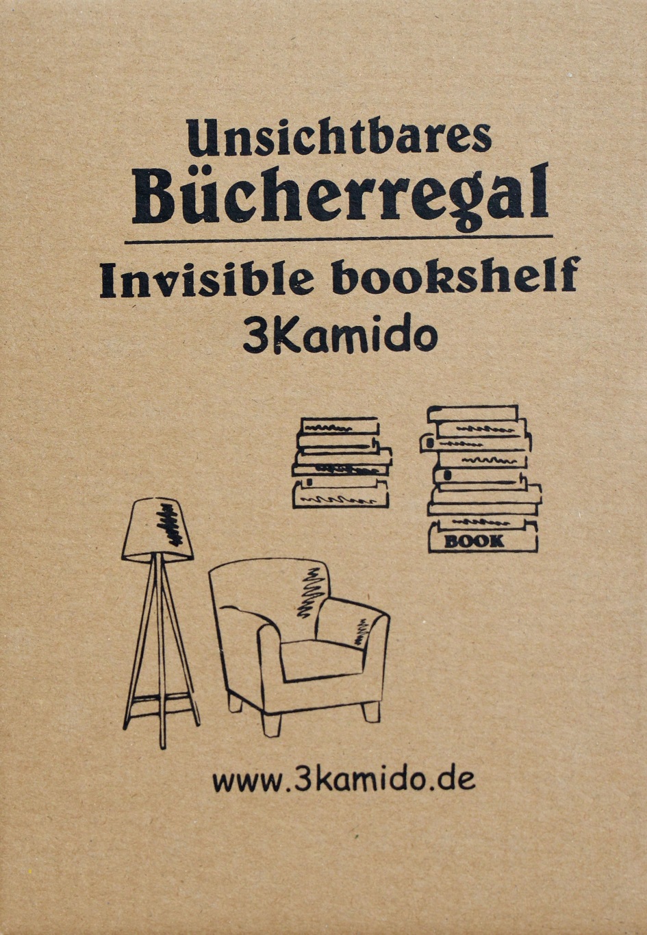Unsichtbares Bücherregal Metall 1,2,3,4,6,8 10 Set weiß grau schwarz 3Kamido 